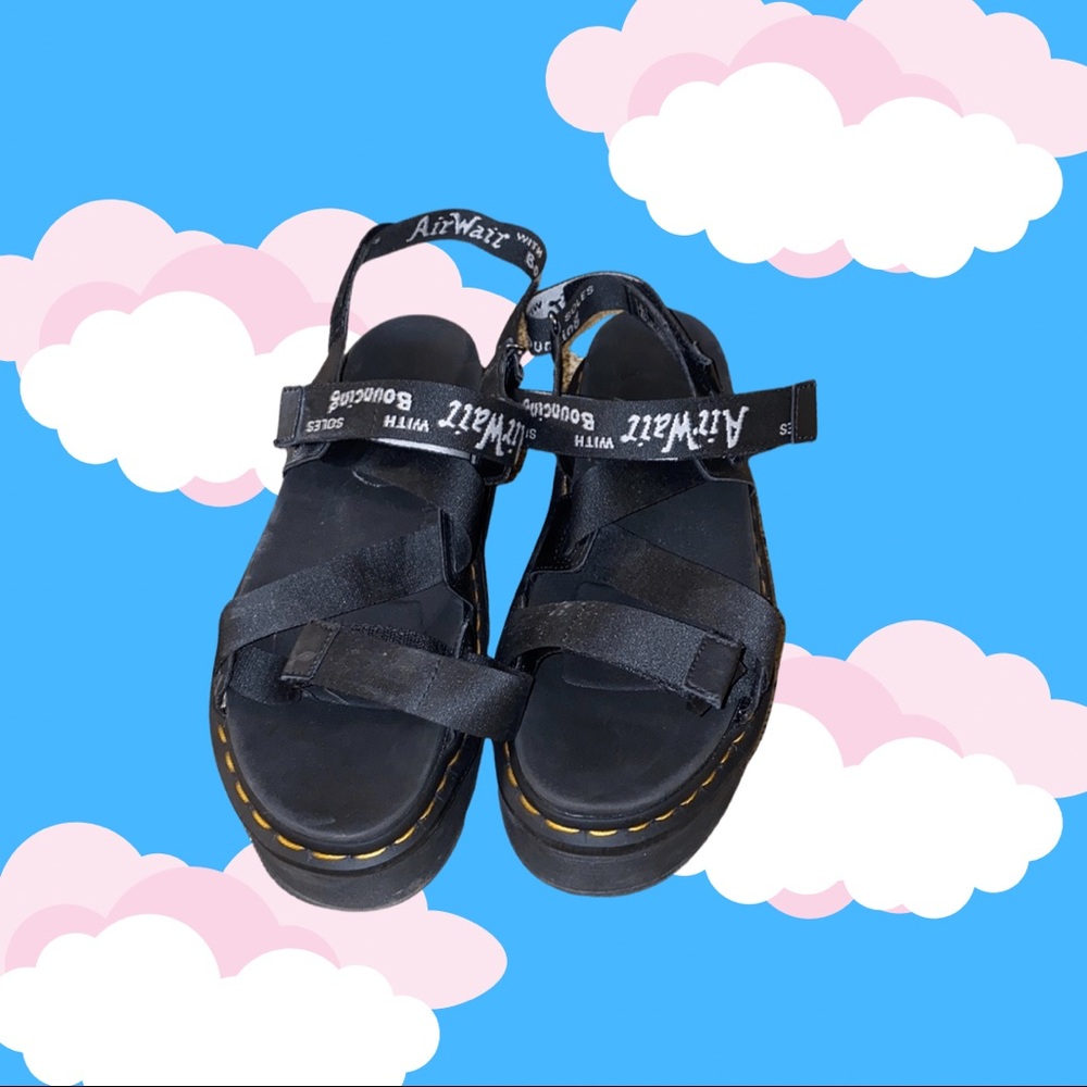 Women's Doc Marten Platform Sandals, size nine.